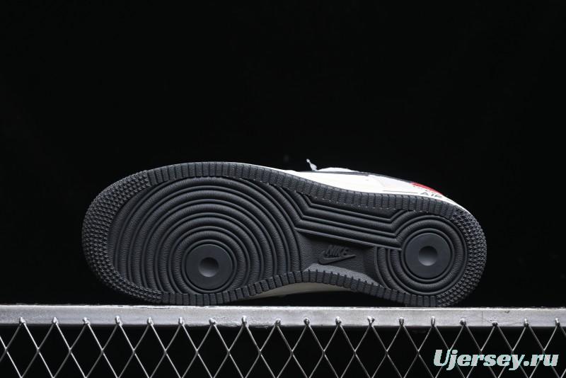 Nike Air Force 1 '07 Low Supreme The North Face Collaboration - Grey Black Red Logo - XZ6188-112