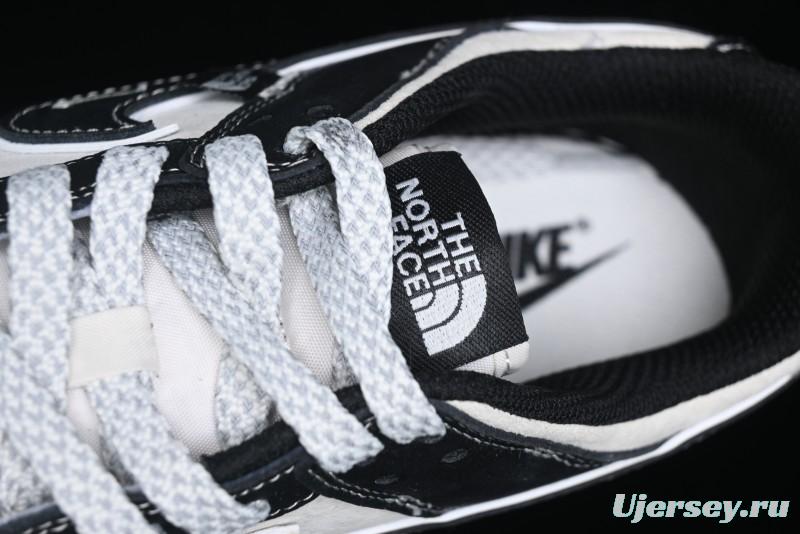 Nike SB Dunk Low The North Face Series - High Gloss Black Swoosh Anniversary Custom Low-Top Casual Skate Shoes - DJ2024-047