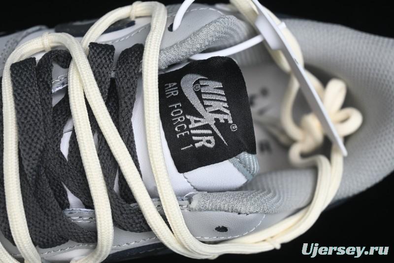 Nike Air Force 1 Low "Vinyl" Casual Sneakers with Lace-Up Design - KS6896-666