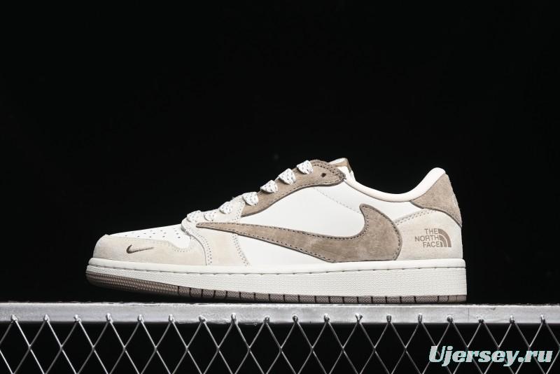 Nike Travis Scott x Fragment Design x Air Jordan 1 Low OG SP AJ1 Retro Sneakers - AG3702-801