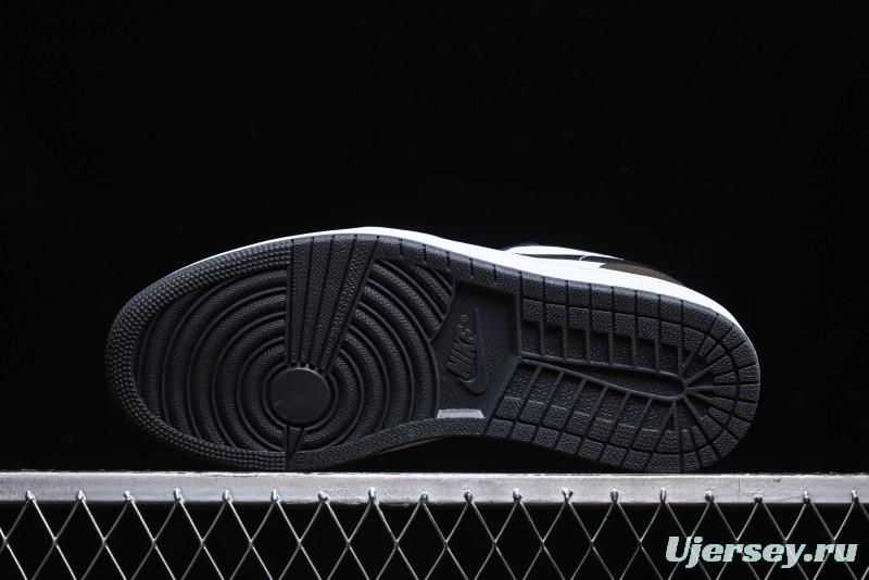 Nike Air Jordan 1 Low AJ1 Retro Casual Sneakers in Black/Brown - 553558-152