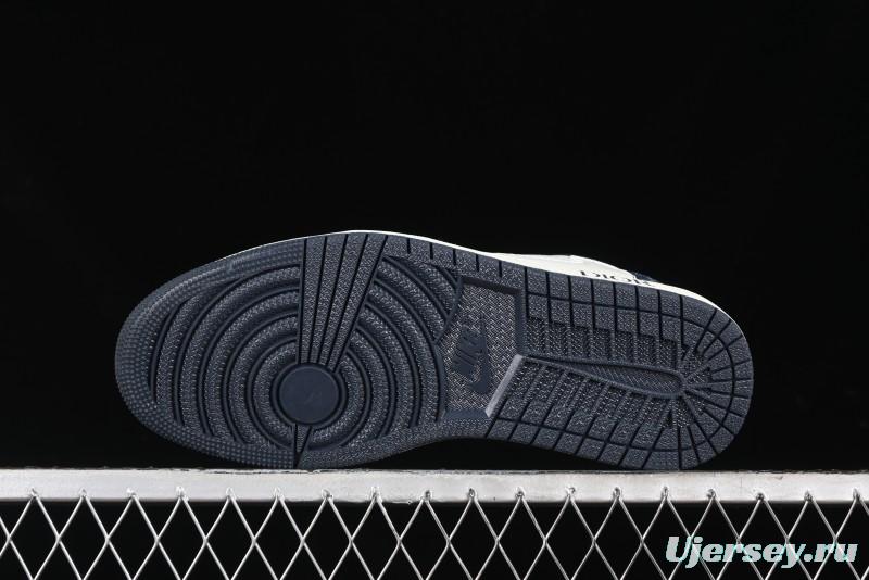 Nike Travis Scott x Fragment Design x Air Jordan 1 Low OG SP AJ1 Retro Sneakers - CH6336-017