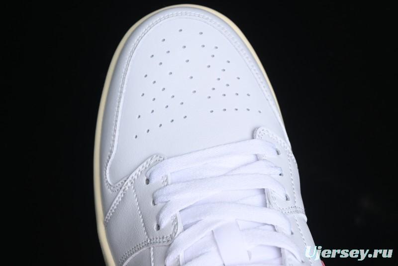 Nike Air Jordan 1 Low AJ1 White Pink Low-Top Casual Sneakers - DC0774-109