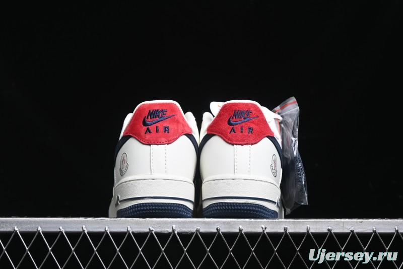 Nike Air Force 1 '07 Low Moncler Collaboration - Light Blue & Pigment Dyed Two-Tone Low-Top Casual Sneakers - CH6336-512