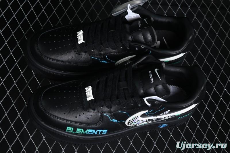 Nike Air Force 1 '07 Low Punk Future Cyberpunk Style Casual Sneakers - DV3464-011