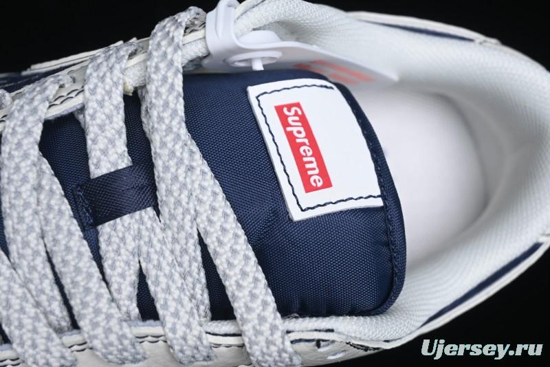 Nike SB Dunk Low Supreme Collaboration - White Blue with Crystal Outsole Anniversary High-End Custom Low-Top Casual Skate Shoes - XS1086-002