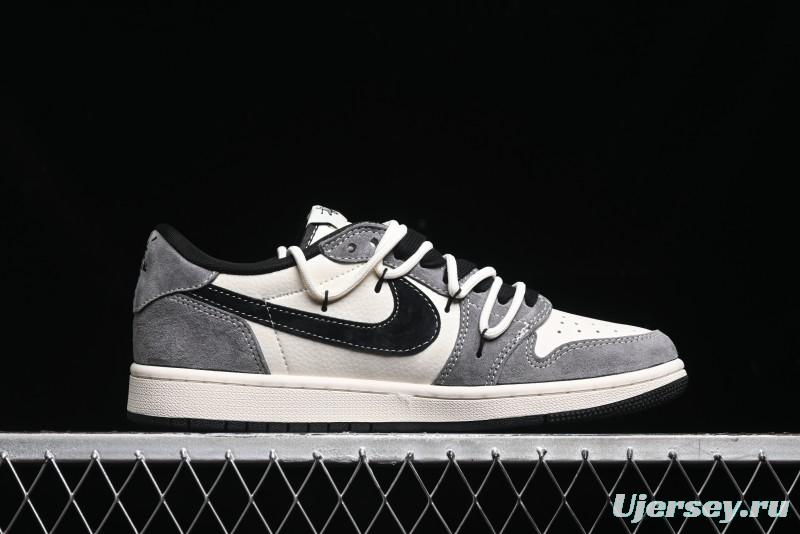 Nike Air Jordan 1 Low OG SP Travis Scott x Fragment Design Collaboration Sneakers - SJ0086-141