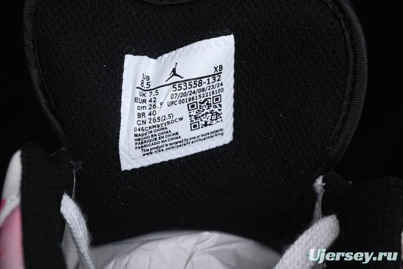 Nike Air Jordan 1 Low Retro Basketball Shoes - Panda Mischief Qixi Theme with Special Graffiti Design - 553558-132