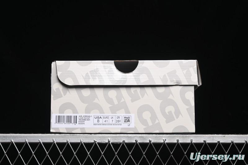 Nike Travis Scott x Fragment Design x Air Jordan 1 Low OG SP AJ1 Low Top Casual Sneakers - XS3086-001