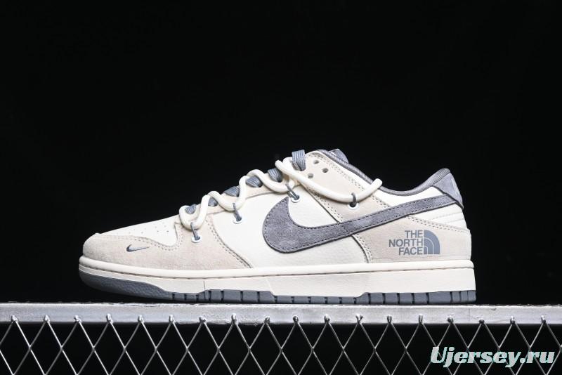 Nike SB Dunk Low The North Face Collaboration Anniversary Edition Customized Low-Top Casual Skate Shoes - DM6868-002