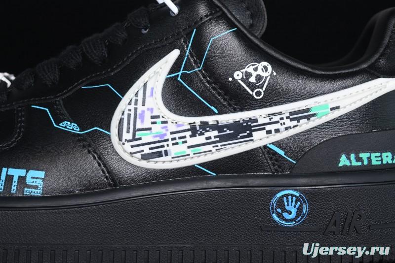 Nike Air Force 1 '07 Low Punk Future Cyberpunk Style Casual Sneakers - DV3464-011