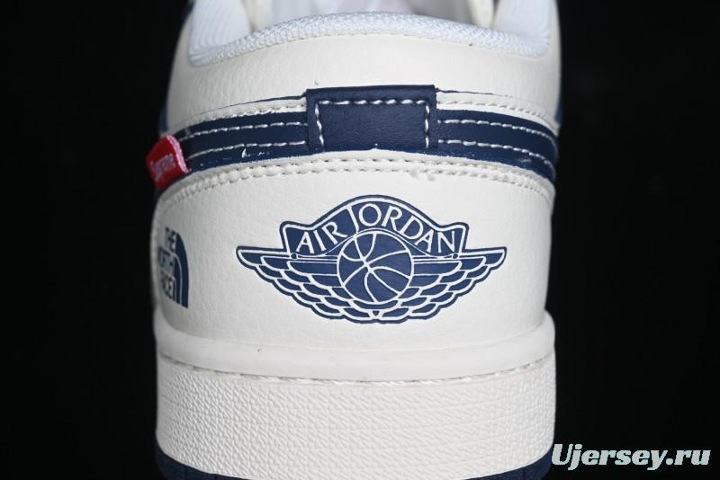 Nike Air Jordan 1 Low Supreme x The North Face Retro Basketball Shoes - XX3318-188