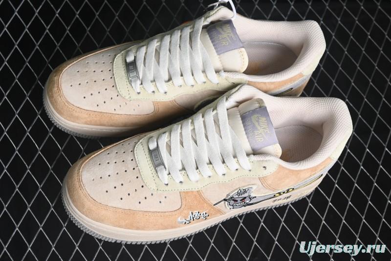 Nike Air Force 1 '07 Low Top Casual Sneakers Wild Monkey King Custom Design - CD1212-999
