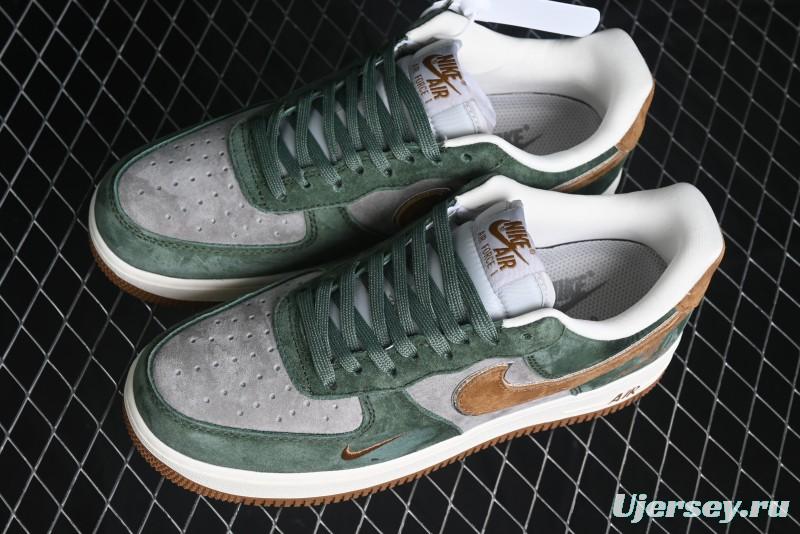 Nike Air Force 1 '07 Low UN Collaboration - Moss Green Low-Top Casual Sneakers - KK1988-022