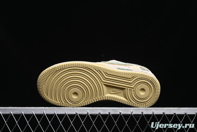 Nike Air Force 1 '07 Low Peach Trees Christmas Eve Limited Custom Casual Sneakers - CD1212-777