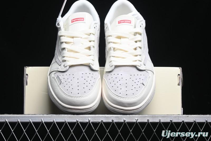 Nike Travis Scott x Fragment Design x Air Jordan 1 Low OG SP AJ1 Collaborative Sneakers - XS3086-004