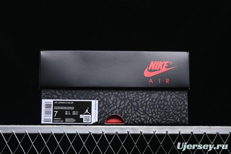 Nike Air Jordan 3 Retro OG SP "Diffused Blue" Basketball Shoes - HV8571-100