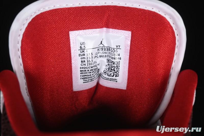 Nike Air Jordan 1 Low AJ1 White Red Casual Sneakers - HJ9338-106