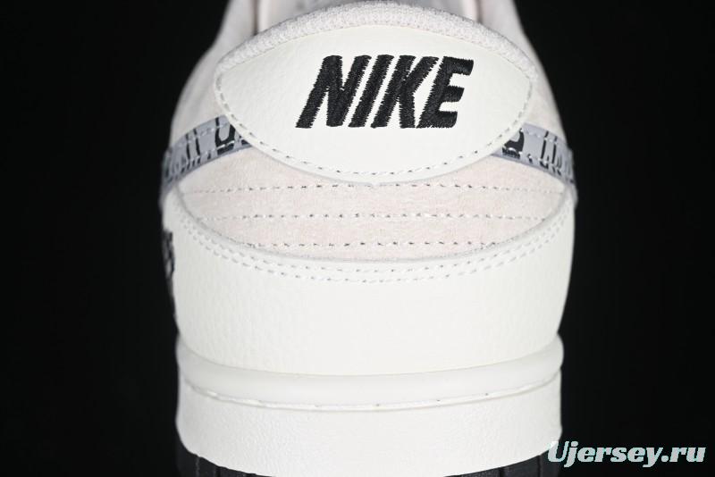 Nike SB Dunk Low UN Collaboration Anniversary Custom Sneakers with Black Swoosh - DJ2024-068