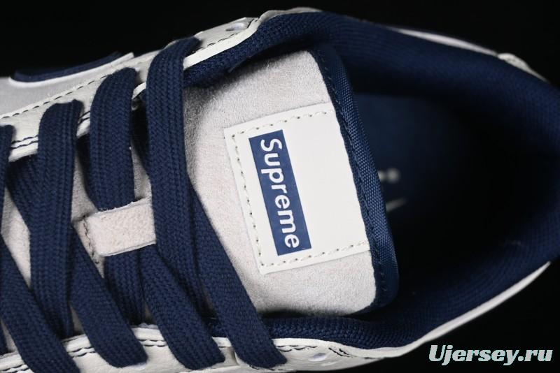 Nike SB Dunk Low Supreme Collaboration - Light Blue Double Swoosh Anniversary Custom Low-Top Casual Skate Shoes - XX3168-301