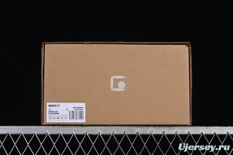 Grounds Big Bubble High Platform Sneakers in Cream Lilac - AJE5