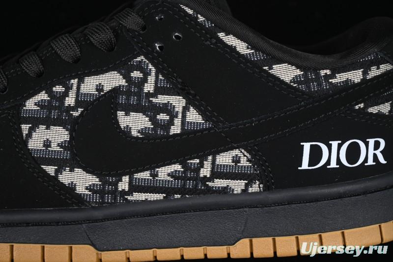 Nike SB Dunk Low APE Collaboration - Camouflage Black Swoosh Anniversary Custom Low-Top Casual Sneakers - KK1333-017