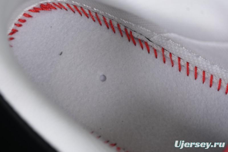 Nike Air Force 1 '07 Low Stussy Supreme Collaboration Dual-Tone Black Red Logo Low-Top Casual Sneakers - HH7518-043