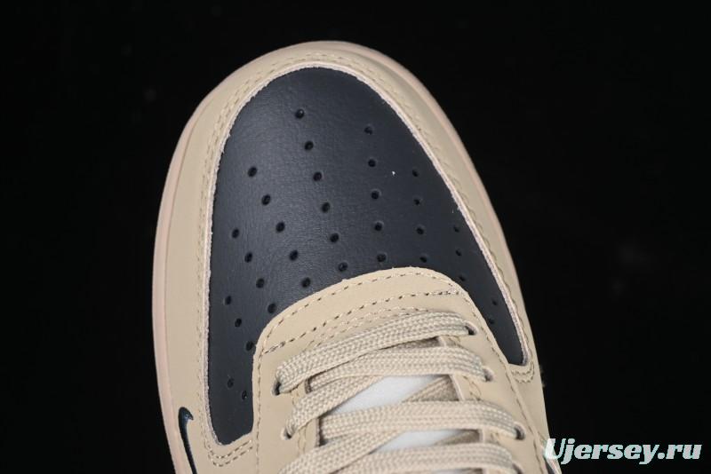 Nike Air Force 1 '07 Low Stussy Collaboration Grey Fog Swoosh Low-Top Casual Sneakers - KK1988-033