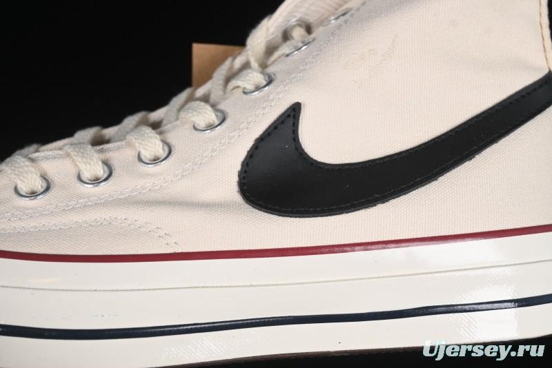 A Ma Maniere x Nike x Converse Chuck 70 High Top Sneakers with Leather and Velvet Swoosh Logo - A13388C