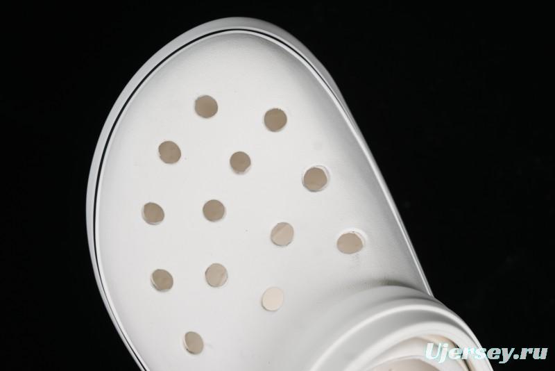 Crocs Crocband Platform Rainbow Comfortable Thick-Soled Clogs - B.D4