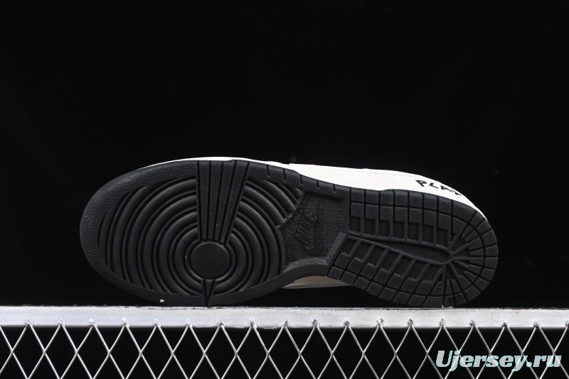 Nike SB Dunk Low Comme des Garcons Play Heart White Anniversary Custom Low-Top Casual Skate Shoes - DJ2024-052