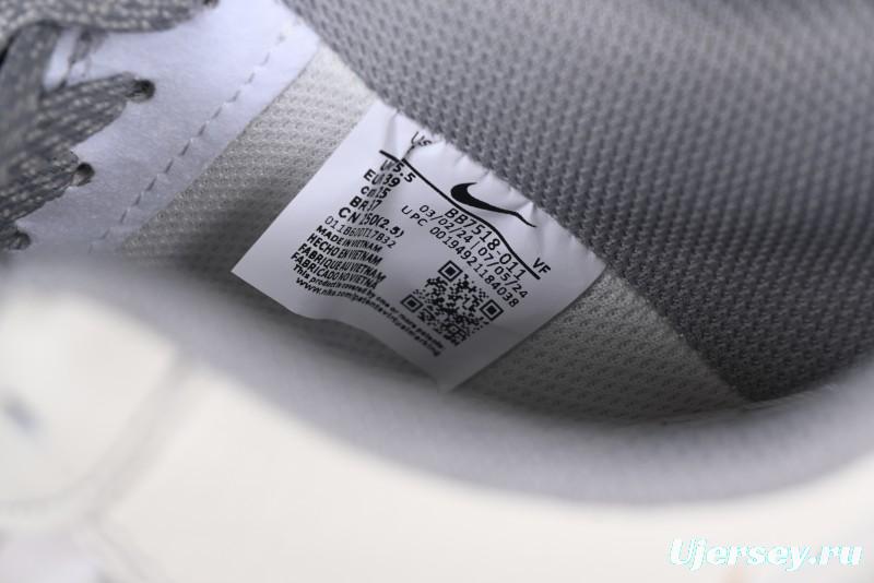 Nike Air Force 1 '07 Low Supreme Collaboration Beige Grey with Red Swoosh Casual Sneakers - BB7518-011