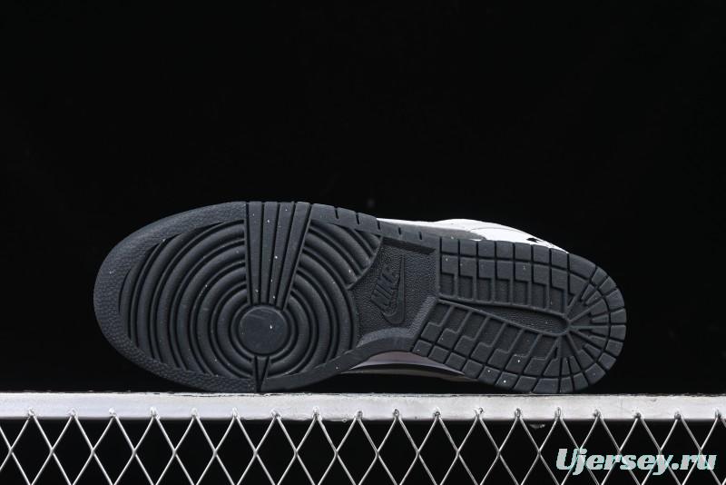 Nike Dunk Low 85 Double Swoosh Series White Grey Panda SB Low Top Casual Skate Shoes - HV1800-101