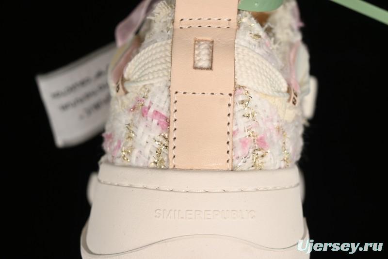 SMILEREPUBLIC SMILE Collection Canvas Sneakers with Thick Sole and Open Toe Design - G.D4