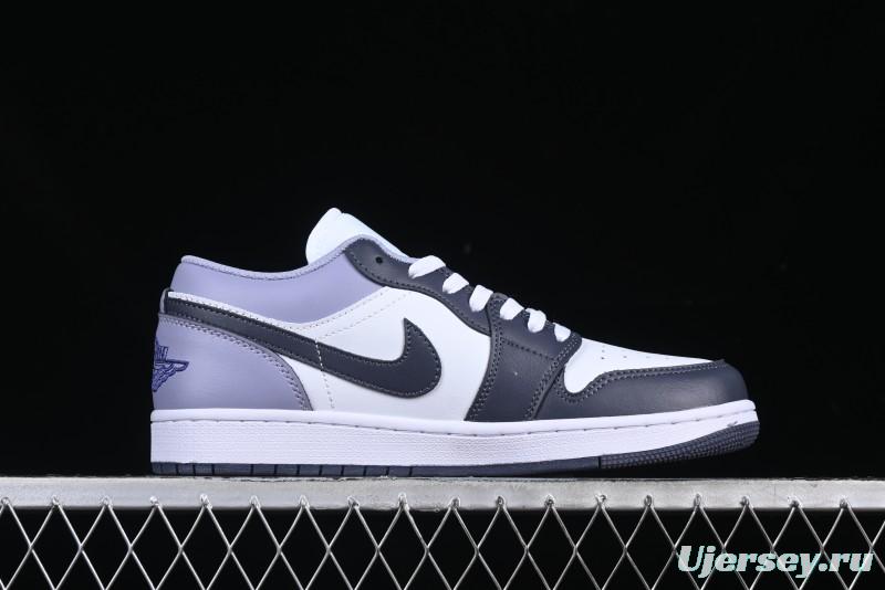 Nike Air Jordan 1 Low AJ1 Haze Purple Casual Lifestyle Sneakers - 553558-145