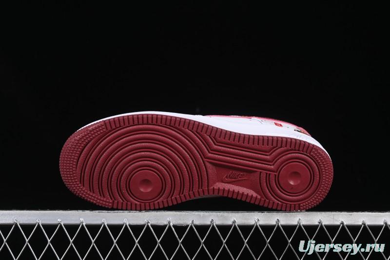 Nike Air Force 1 '07 Low "Nezha" 2D Hand-Painted Doodle Casual Sneakers with Full-Length Air Cushion - FV5988-105