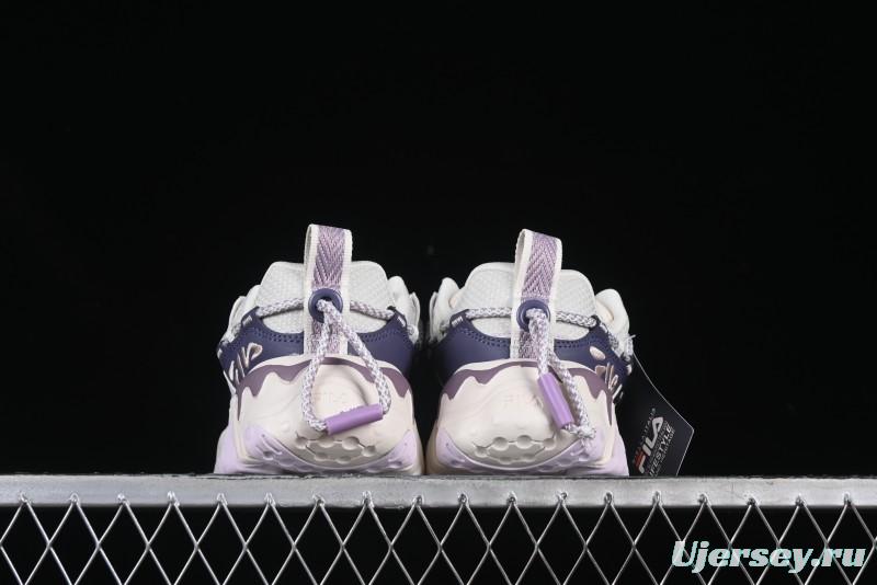 Fila Fusion Retro Mars Running Shoes with Lace-Up Design and Cushioned Sole - F12W432101FGO