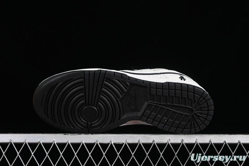 Nike SB Dunk Low LV Collaboration - Beige Black Violent Bear Anniversary High-End Custom Low-Top Casual Skate Shoes - SJ2068-239