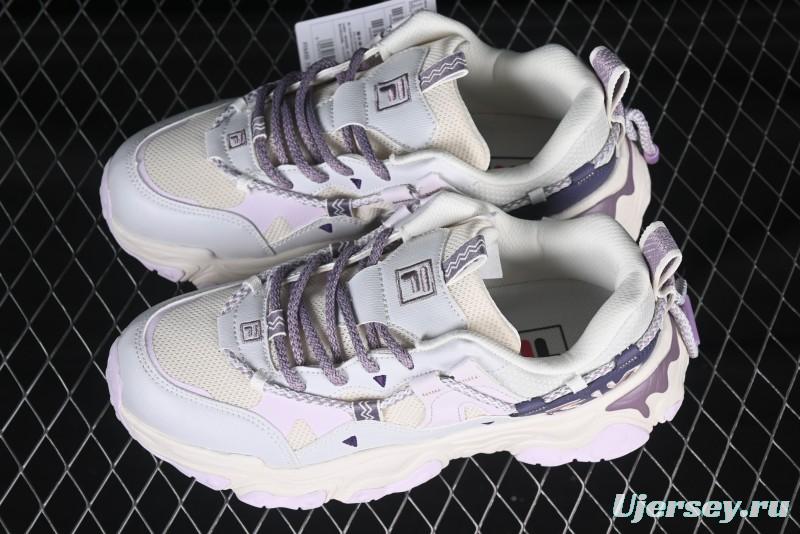 Fila Fusion Retro Mars Running Shoes with Lace-Up Design and Cushioned Sole - F12W432101FGO