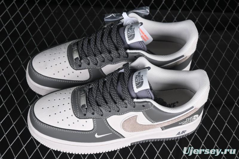 Nike Air Force 1 '07 Low North Face Collaboration Light Grey Two-Tone Low-Top Casual Sneakers - DM6688-046