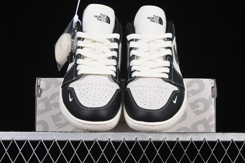 Nike Air Jordan 1 Low AJ1 The North Face Collaboration Dark Camouflage Custom High-End Retro Basketball Shoes - DM9188-013