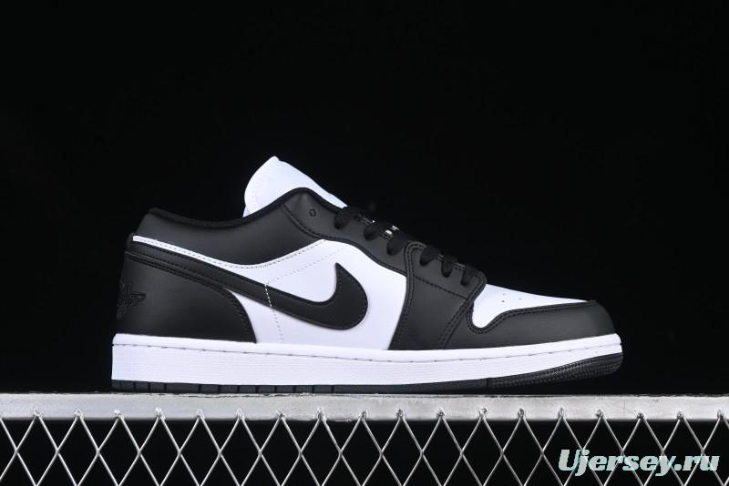 Nike Air Jordan 1 Low AJ1 Black White Panda Low Top Lifestyle Basketball Shoes - 553558-131