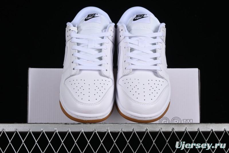 Nike SB Dunk Low Casual Skate Shoes with White and Gum Sole - 311369-100