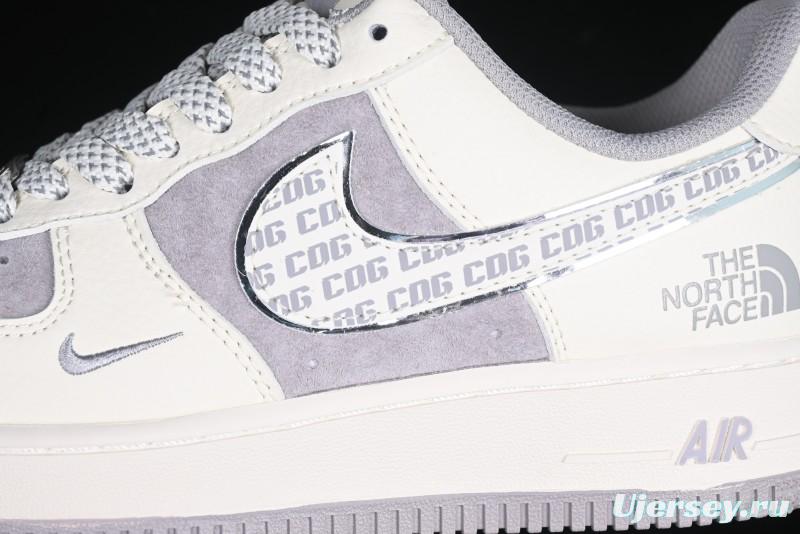 Nike Air Force 1 '07 Low The North Face x CDG Light Bone Swoosh Casual Sneakers - BB7518-014