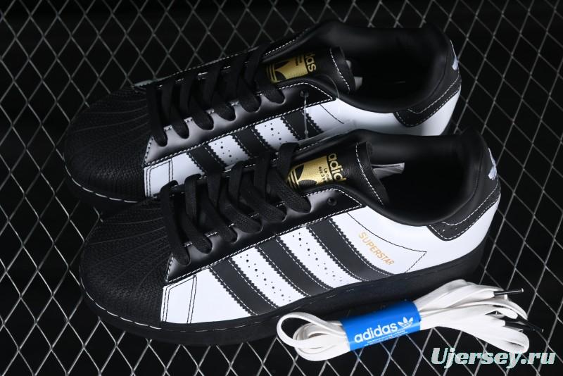 Adidas Originals Superstar XLG Casual Sneakers with Shell Toe and Thick Sole - IE8409