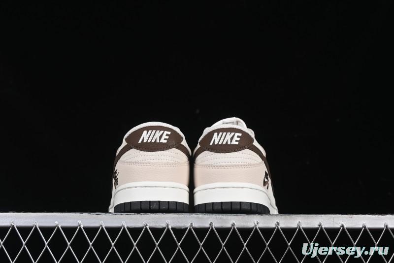 Nike SB Dunk Low Burberry Collaboration Patch Brown Swoosh Anniversary Custom Low-Top Casual Skate Shoes - DJ2024-088