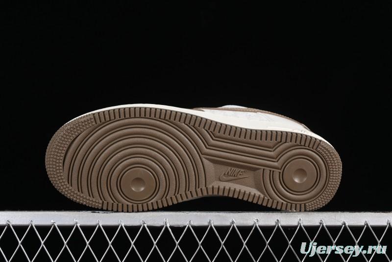 Nike Air Force 1 '07 Low BAPE Collaboration - Light Green Pigskin Low-Top Casual Sneakers - BA8806-225