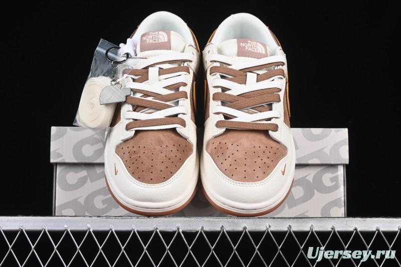 Nike SB Dunk Low The North Face Collaboration Anniversary High-End Customized Low-Top Casual Sneakers - DM6868-020
