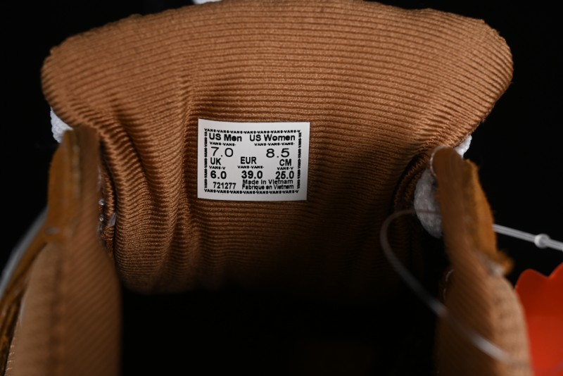 Vans Caldrone Classic American Retro Skate Shoes in Brown Orange - VN000CXZ1OU