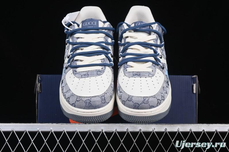Nike Air Force 1 '07 Low Blue Star Casual Sneakers - BD0077-222